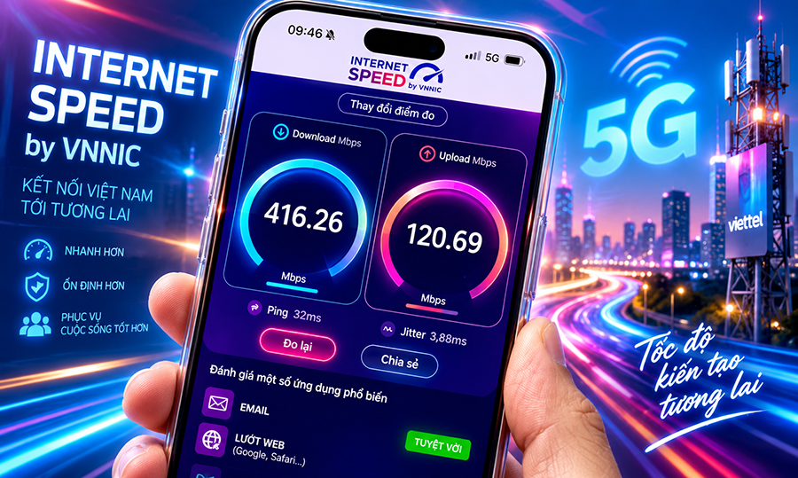 Internet Việt Nam lần đầu vào top 10 thế giới cả di động và cố định